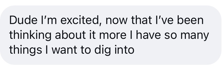 Client message about their results in the program