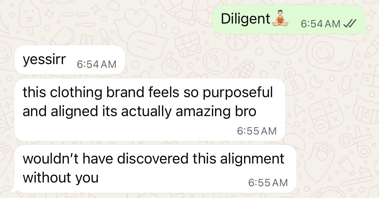 Client message about their results in the program